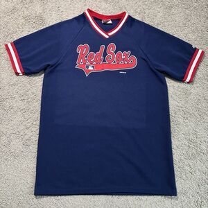 Vintage Bike Boston Red Sox Baseball Jersey Men’s L 1980s Pullover Navy Blue